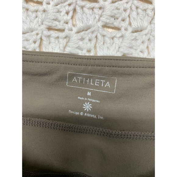 Athleta Pants Leggings Women Size M Brown Wide Leg Athletic - Picture 2 of 10
